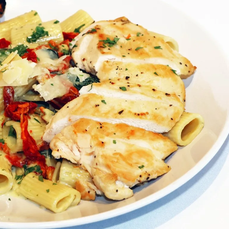 Creamy Tuscan Chicken Rigatoni from The Venue Clermont catering menu